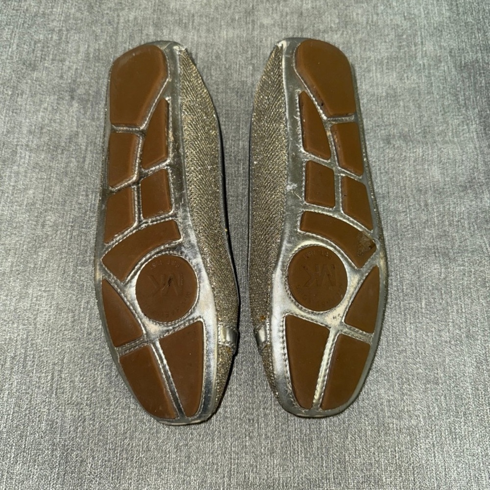 Michael Kors MK silver Ballet Flats Sandals - Picture 5 of 6